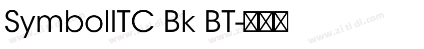 SymbollTC Bk BT字体转换